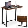 ModernHome Sklopivi sto za kompijuter 80x45 cm Laptop Table Dark wood TH-FD-15