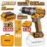 INGCO aku udarna bušilica 96NM 2x4Ah CIDLI209686E