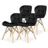 Set trpezarijskih stolica 4 kom Freja - crna