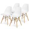 Set trpezarijskih stolica 4 kom Aurora - bela