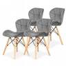 Set trpezarijskih stolica 4 kom Freja - siva