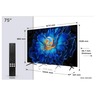 TCL MiniLED TV 75" 75C6KS, 4K Ultra HD, Smart TV, Google TV, QLED, HVA Panel, AiPQ, Dolby Atoms, Ultra Slim Dizajn