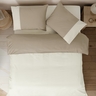 Dekordom Posteljina cb simple set bicolor double - beige/cream