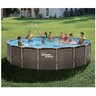 Summer Wave Ratan okrugli bazen sa metalnim ramom 3,66x0,91cm + filter ketridž pumpa, merdevine, prekrivač 8671