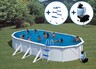 GRE Ovalni montažni bazen  – set 7,3X3,75X1,32 – 4 m3/h
 1280