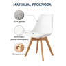 Trpezarijska stolica Oslo bela c-487