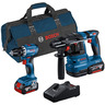 Bosch Professional Kombo set GSR 18V-45 + GBH 18V-22 + 2x GBA 4.0Ah + GAL 18V-40 + torba 0615A50038