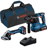 Bosch Professional Kombo set GSB 18V-65 + GWS 18V-11 + GBH 18V-24C + VDE set ručni alata + 3 x 5.0Ah + GAL 18V-40 + L-torba 0615A5007H