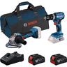 Bosch Professional Kombo set GSB 18V-45 + GWS 18V-8 + 2 x GBA 4.0Ah + GAL 18V-40) + RAF torba 0615V0001Y