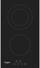 Whirlpool ugradna ploča WRD 6030 B, Staklokeramika, 2 zone kuvanja, 9 nivoa snage, crna