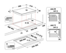 Whirlpool ugradna ploča WTX6019DCF, Indukciona, 4 zone kuvanja, 18 nivoa snage, crna