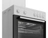 Beko kombinovani šporet FBE 64010 WDN, Ringle + Plin, Ventilatorska rerna, belo-crna