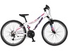 Bicikl junior 24 venssini parma x100 alu 24" alu 12" v-brake 18 brzina 132-155cm(xs) belo roze perla 1242057