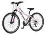 Bicikl junior 24 venssini parma x100 alu 24" alu 12" v-brake 18 brzina 132-155cm(xs) belo roze perla 1242057