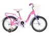 Bicikl kids visitor unicorn 16" 9" v-brake  kontra 105-125cm (16") roze uv sjaj 1160121