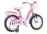 Bicikl kids visitor unicorn 16" 9" v-brake  kontra 105-125cm (16") roze uv sjaj 1160121