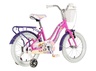 Bicikl kids visitor best friend 16" 9" v-brake  kontra 105-125cm (16") roze  neon uv sjaj 1160129