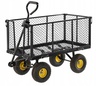 CHOMIK Baštenska transportna kolica, dvofunkcionalna XL – crna sa ceradom WOZ0115B