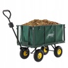 CHOMIK Baštenska transportna kolica, dvofunkcionalna XL – zelena sa ceradom WOZ0108G