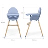 KINDERKRAFT STOLICA ZA HRANJENJE 2U1 FINI 2 NORDIC BREEZE KHFINI02NOR0000