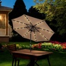 BOLZZ Suncobran sa led osvetljenjem brown BOLSUNLEDBRO