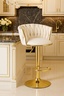 OSKAR Barska stolica MIG bež / zlatna baza 3994_1