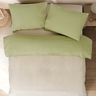 Dekordom Posteljina cb simple set bicolor single - green/merri bej