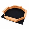 KINDER HOME Dečiji drveni peskarnik – model sa 8 strana i 4 sedišta, 134,5×134,5 cm WSB-1345