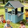 KINDER HOME Dečija drvena kućica za igru sa kuhinjom 2351