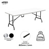 ePRO sklopivi baštenski sto 152x74x70cm, metal-plastika