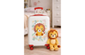 Roll road happy pets dečiji kofer 50 cm - bela/crvena 49.913.48
