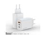 Zidni punjac FULMOVA GAN PD/65W/bela sa USB-C kablom
