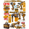 INGCO aku set COSLI251193E (buš 96NM+brus+ud.odv. 850NM+hamer+lampa)