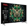 TCL QLED-Mini LED TV 75" 75C6K, 4K UHD, 144Hz, Google TV