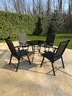 BOLZZ BAŠTENSKA GARNITURA SET 4 STOLICE + STO CRNA BOLBASGARBLK