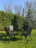 BOLZZ BAŠTENSKA GARNITURA SET 4 STOLICE + STO CRNA BOLBASGARBLK