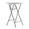 Okrugli barski sto 80 cm, beli
