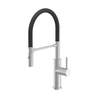 Quadron ANDY slavina,čelična,pomični izliv,tuš funkcija steel/black 3623523_LY