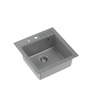 Quadron PETER 110 GraniteQ,ugr Sudopera 1 kada- silver stone/steel HCQP5052SZK