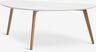 Stočić VELORA 60x120 bela/natur hrast
