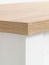 Stočić VELORA 60x110 bela/divlji natur hrast