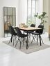 Trpezarijski sto VELORA 80x130 natur hrast/crna