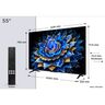 TCL QLED TV 55" 55T69C, 4K Ultra HD, Google TV