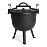 MULTIGARDEN Liveni kotlić na postolju za vatru i roštilj, 15l – VK15L BLACK