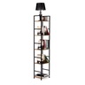 ModernHome Drvena polica sa metalnim okvirom u LOFT stilu, 5 nivoa, u boji hrasta - CWJ3024144L WO