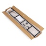 ModernHome Drvena polica sa metalnim okvirom u LOFT stilu, 5 nivoa, u boji hrasta - CWJ3024144L WO