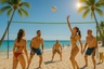 ModernHome Sklopiva sportska mreža 600×240 cm za odbojku i badminton – MOVEPRO VS-5.7X2.3