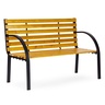 MULTIGARDEN Drvena baštenska klupa sa naslonom 122×57 cm - WYI-XG2088