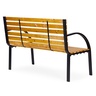 MULTIGARDEN Drvena baštenska klupa sa naslonom 122×57 cm - WYI-XG2088