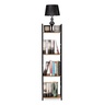 ModernHome Drvena polica sa metalnim LOFT okvirom, 4 nivoa, u boji hrasta - CWJ3024112L WO
